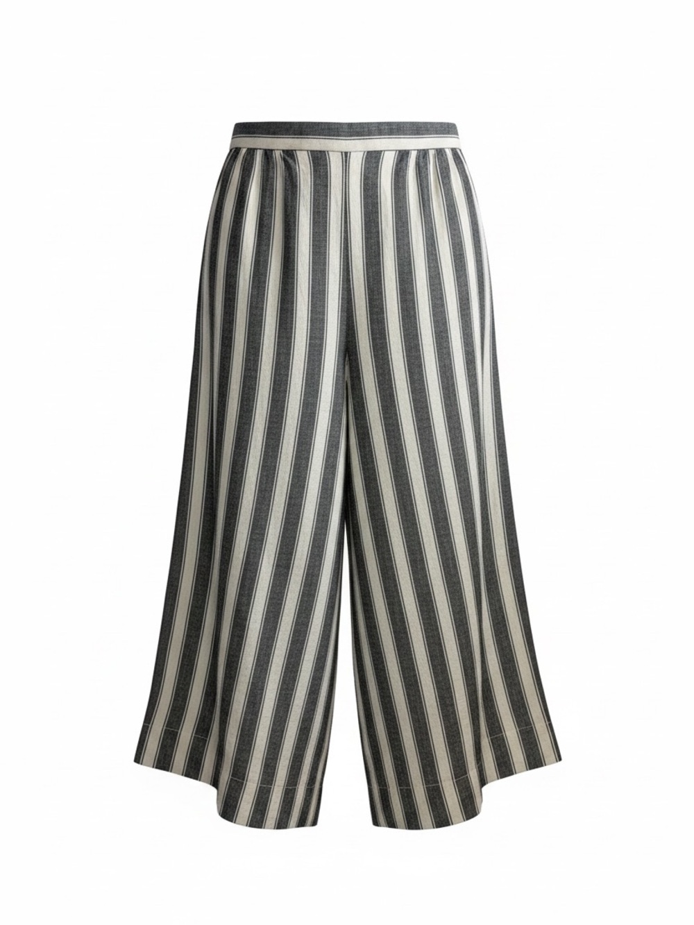 Madewell Striped Linen Blend Wide Leg Pants Size Small